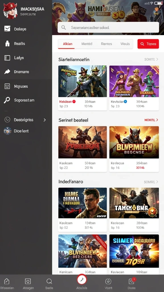 Beragam pilihan permainan menarik dalam aplikasi dewaslot99 App: Info, Rating, dan Link Download.
